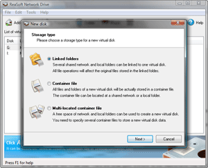 ReaSoft Network Drive screenshot